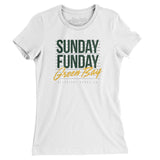Sunday Funday Green Bay Women's T-Shirt-Allegiant Goods Co. Vintage Sports Apparel