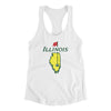 Illinois Golf Women's Racerback Tank-White-Allegiant Goods Co. Vintage Sports Apparel