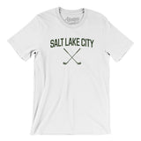 Salt Lake City Golf Men/Unisex T-Shirt-White-Allegiant Goods Co. Vintage Sports Apparel