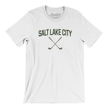 Salt Lake City Golf Men/Unisex T-Shirt-White-Allegiant Goods Co. Vintage Sports Apparel