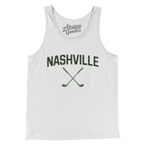 Nashville Golf Men/Unisex Tank Top-White-Allegiant Goods Co. Vintage Sports Apparel