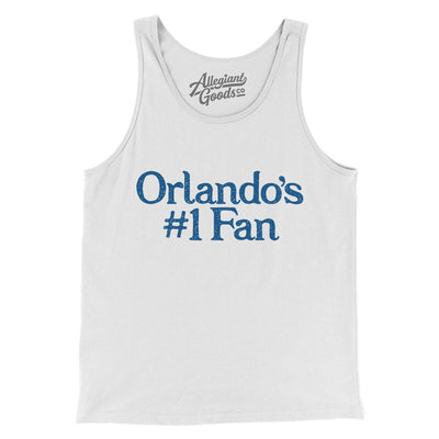 Orlando's Number 1 Fan Men/Unisex Tank Top-White-Allegiant Goods Co. Vintage Sports Apparel