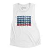 Houston Repeat Women's Flowey Scoopneck Muscle Tank-Allegiant Goods Co. Vintage Sports Apparel