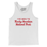 I've Been To Rocky Mountain National Park Men/Unisex Tank Top-White-Allegiant Goods Co. Vintage Sports Apparel