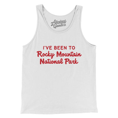 I've Been To Rocky Mountain National Park Men/Unisex Tank Top-White-Allegiant Goods Co. Vintage Sports Apparel