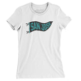 San Jose Pennant Women's T-Shirt-Allegiant Goods Co. Vintage Sports Apparel