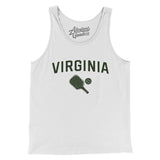 Virginia Pickleball Men/Unisex Tank Top-White-Allegiant Goods Co. Vintage Sports Apparel
