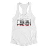 Albuquerque Repeat Women's Racerback Tank-Allegiant Goods Co. Vintage Sports Apparel