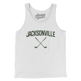 Jacksonville Golf Men/Unisex Tank Top-White-Allegiant Goods Co. Vintage Sports Apparel