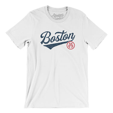 Boston Vintage Script Men/Unisex T-Shirt-Allegiant Goods Co. Vintage Sports Apparel