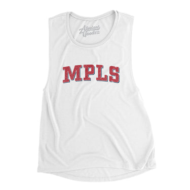 Mpls Varsity Women's Flowey Scoopneck Muscle Tank-Allegiant Goods Co. Vintage Sports Apparel