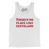 There's No Place Like Cleveland Men/Unisex Tank Top-White-Allegiant Goods Co. Vintage Sports Apparel