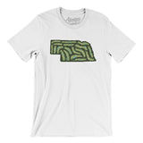 Nebraska Golf Course Men/Unisex T-Shirt-White-Allegiant Goods Co. Vintage Sports Apparel