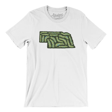 Nebraska Golf Course Men/Unisex T-Shirt-White-Allegiant Goods Co. Vintage Sports Apparel
