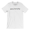 Baltimore Friends Men/Unisex T-Shirt-White-Allegiant Goods Co. Vintage Sports Apparel