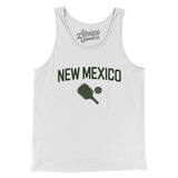 New Mexico Pickleball Men/Unisex Tank Top-White-Allegiant Goods Co. Vintage Sports Apparel