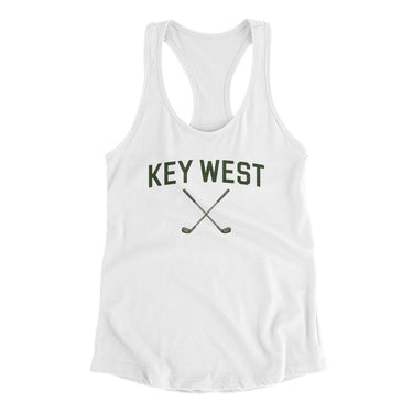 Key West Golf Women's Racerback Tank-White-Allegiant Goods Co. Vintage Sports Apparel