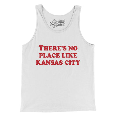 There's No Place Like Kansas City Men/Unisex Tank Top-White-Allegiant Goods Co. Vintage Sports Apparel