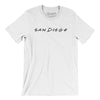 San Diego Friends Men/Unisex T-Shirt-White-Allegiant Goods Co. Vintage Sports Apparel