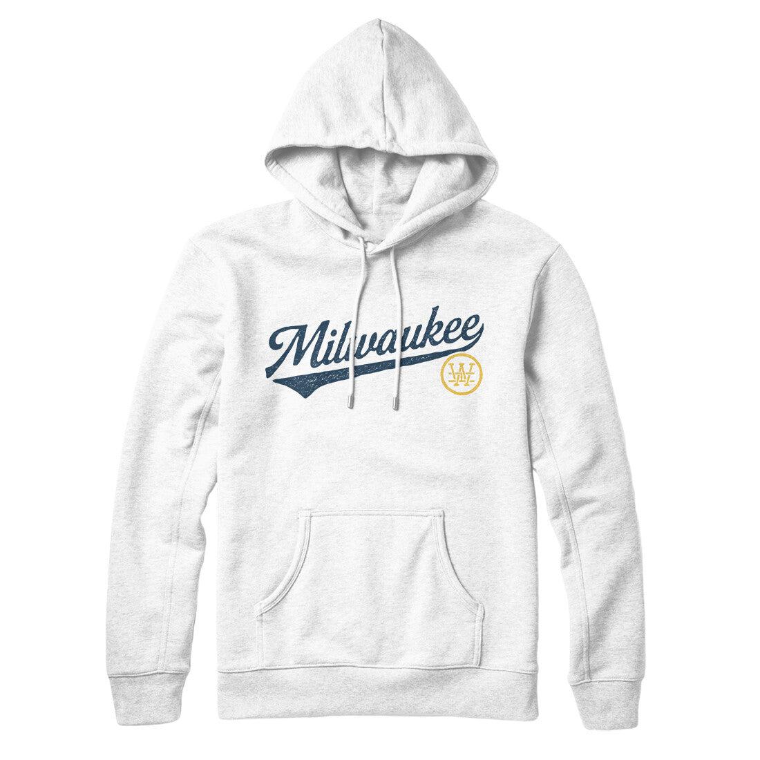 Sweat à Capuche Milwaukee Baseball Vintage - Design Rétro Skyline Ville - Coupe Classique - Pour Fans De Baseball