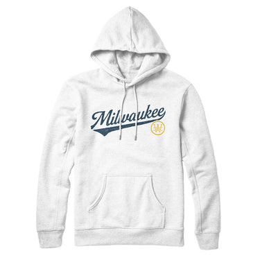 Milwaukee Vintage Script Hoodie-Allegiant Goods Co. Vintage Sports Apparel