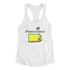 Pennsylvania Golf Women's Racerback Tank-White-Allegiant Goods Co. Vintage Sports Apparel