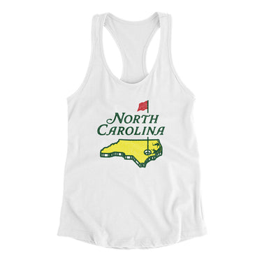 North Carolina Golf Women's Racerback Tank-Allegiant Goods Co. Vintage Sports Apparel
