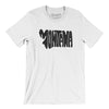Montana State Shape Text Men/Unisex T-Shirt-White-Allegiant Goods Co. Vintage Sports Apparel