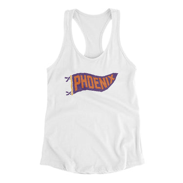 Phoenix Pennant Women's Racerback Tank-Allegiant Goods Co. Vintage Sports Apparel