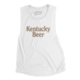 Kentucky Beer Women's Flowey Scoopneck Muscle Tank-White-Allegiant Goods Co. Vintage Sports Apparel