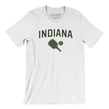 Indiana Pickleball Men/Unisex T-Shirt-White-Allegiant Goods Co. Vintage Sports Apparel