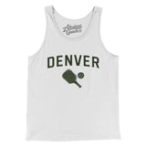 Denver Pickleball Men/Unisex Tank Top-White-Allegiant Goods Co. Vintage Sports Apparel