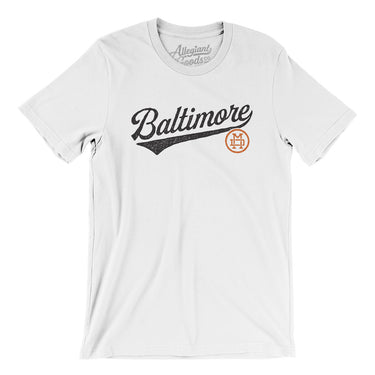Baltimore Vintage Script Men/Unisex T-Shirt-Allegiant Goods Co. Vintage Sports Apparel