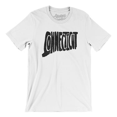 Connecticut State Shape Text Men/Unisex T-Shirt-Allegiant Goods Co. Vintage Sports Apparel