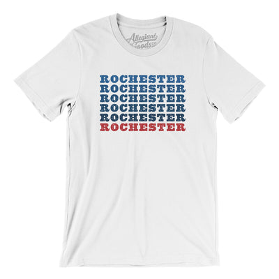 Rochester Repeat Men/Unisex T-Shirt-White-Allegiant Goods Co. Vintage Sports Apparel