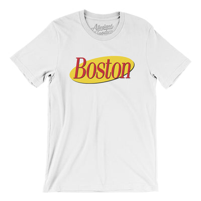 Boston Seinfeld Men/Unisex T-Shirt-White-Allegiant Goods Co. Vintage Sports Apparel
