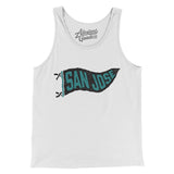 San Jose Pennant Men/Unisex Tank Top-Allegiant Goods Co. Vintage Sports Apparel