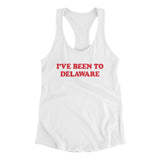 I've Been To Delaware Women's Racerback Tank-Allegiant Goods Co. Vintage Sports Apparel