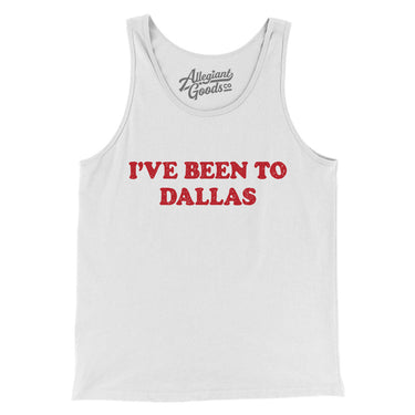 I've Been To Dallas Men/Unisex Tank Top-Allegiant Goods Co. Vintage Sports Apparel