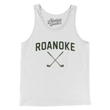 Roanoke Golf Men/Unisex Tank Top-White-Allegiant Goods Co. Vintage Sports Apparel