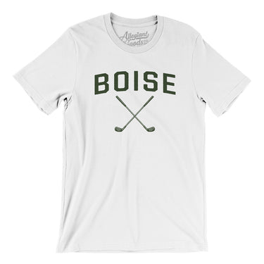 Boise Golf Men/Unisex T-Shirt-White-Allegiant Goods Co. Vintage Sports Apparel