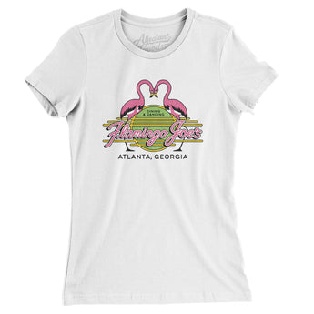 Flamingo Joes Atlanta Women's T-Shirt-White-Allegiant Goods Co. Vintage Sports Apparel