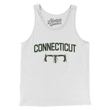 Connecticut Cycling Men/Unisex Tank Top-White-Allegiant Goods Co. Vintage Sports Apparel