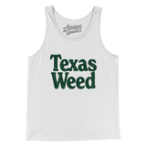 Texas Weed Men/Unisex Tank Top-White-Allegiant Goods Co. Vintage Sports Apparel