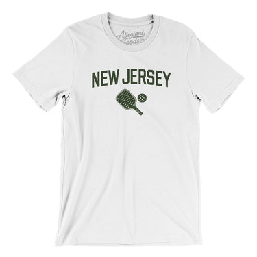 New Jersey Pickleball Men/Unisex T-Shirt-White-Allegiant Goods Co. Vintage Sports Apparel