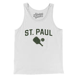 St. Paul Pickleball Men/Unisex Tank Top-White-Allegiant Goods Co. Vintage Sports Apparel