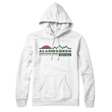 Alamogordo Mountain Sunset Hoodie-White-Allegiant Goods Co. Vintage Sports Apparel