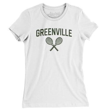 Greenville Tennis Women's T-Shirt-White-Allegiant Goods Co. Vintage Sports Apparel