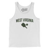 West Virginia Pickleball Men/Unisex Tank Top-White-Allegiant Goods Co. Vintage Sports Apparel