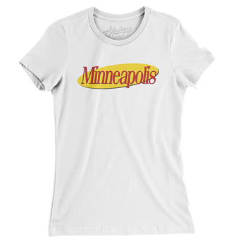 Minneapolis Seinfeld Women's T-Shirt-Allegiant Goods Co. Vintage Sports Apparel